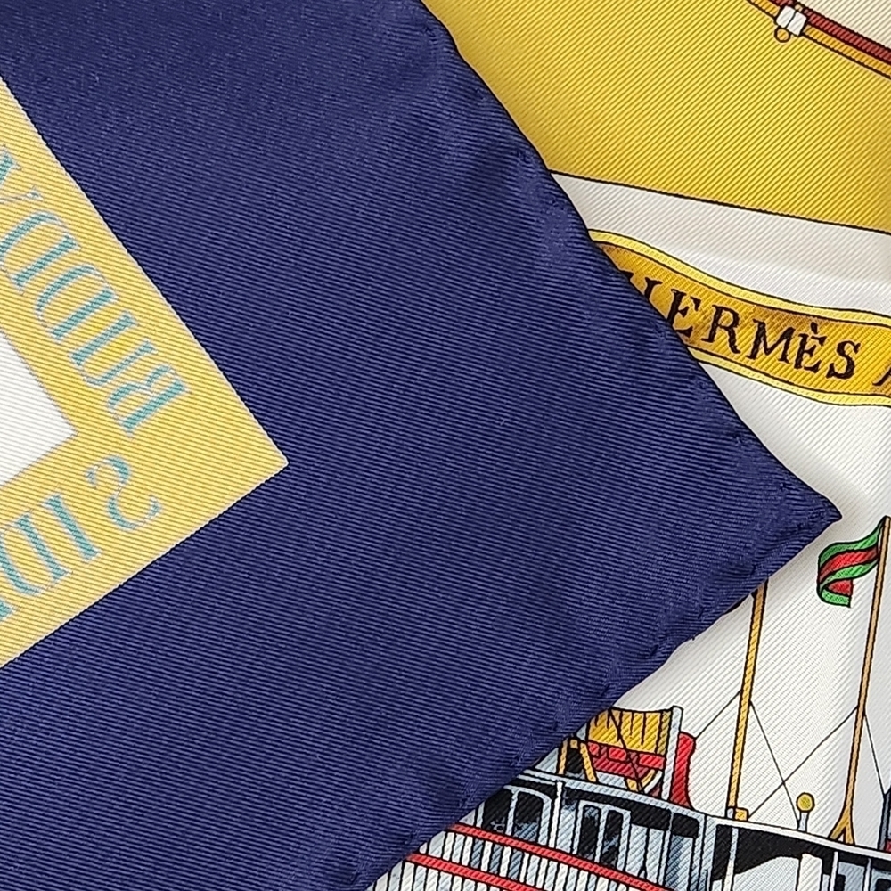 HERMÈS silk scarf with box New-Orleans Creole Jazz by Loïc Dubigeon square 35" - Picture 4 of 16